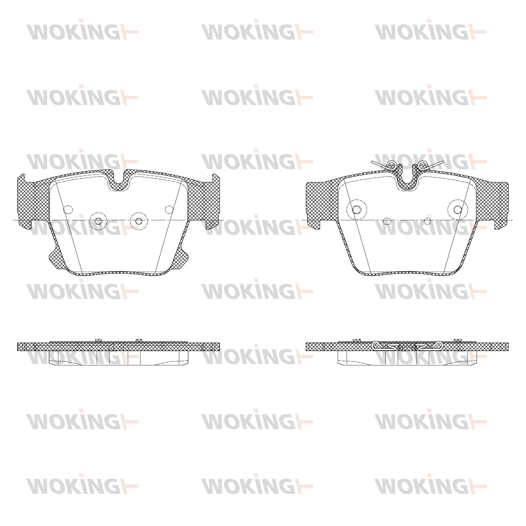 Колодки торм.задн.