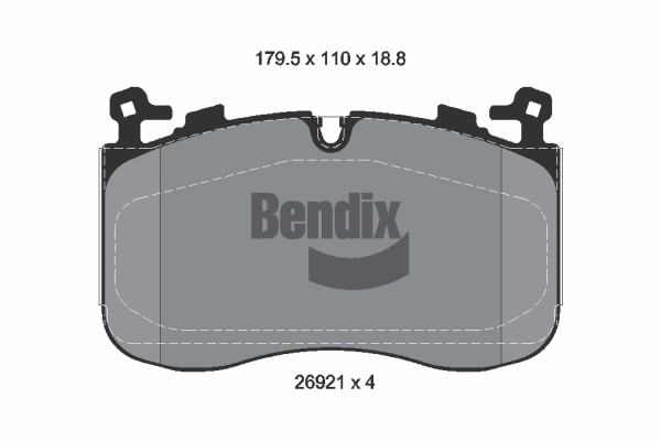 Колодки торм.пер.
