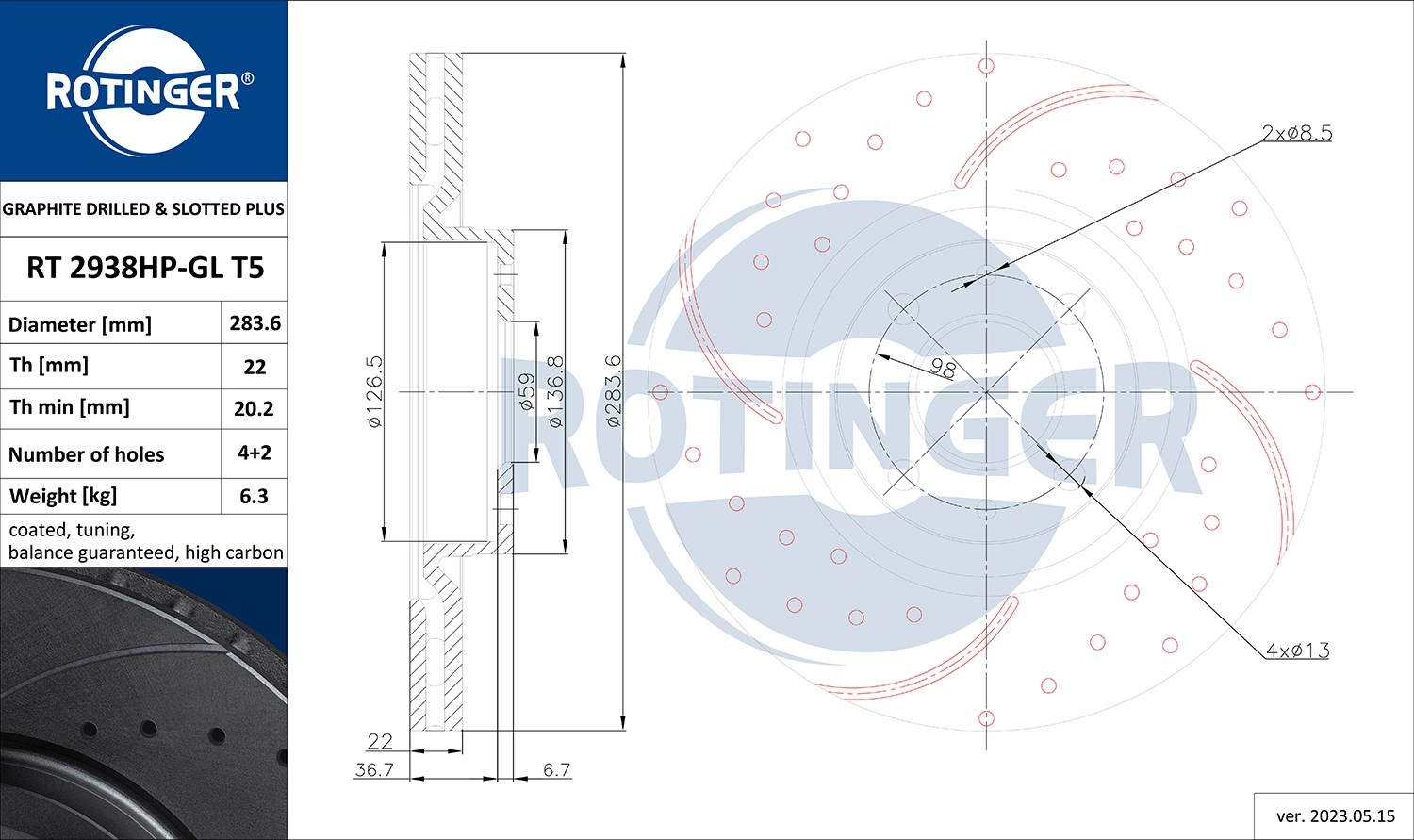 RT 2938HP-GL T5